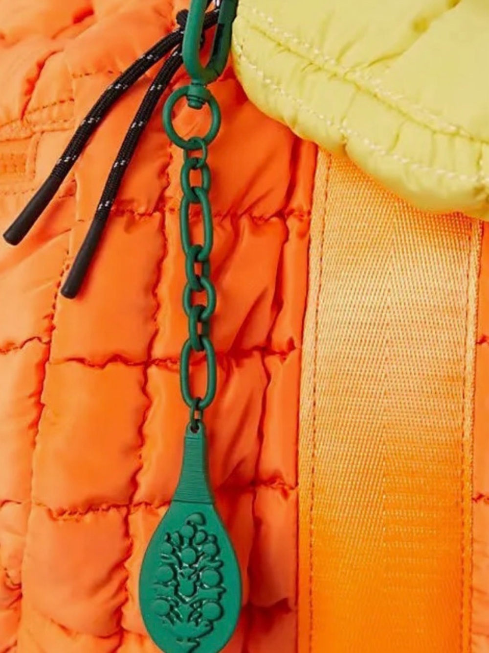 Free people, movement green keychain.